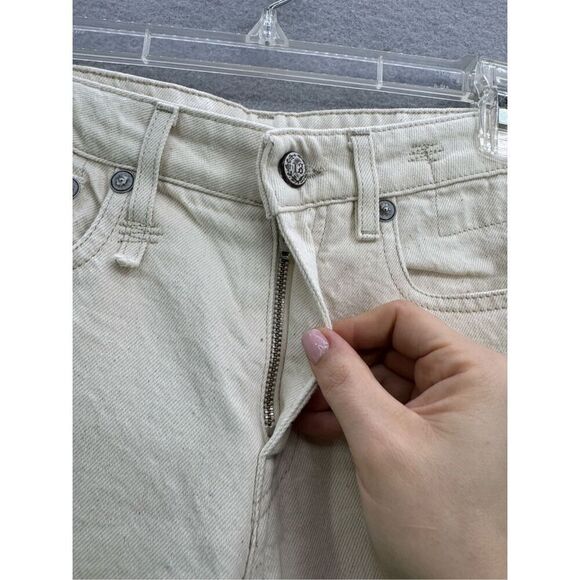 R13 Women’s Kick Fit Flare Jeans in Kent Ecru Cream Size 25 - Picture 7 of 15